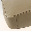 GUCCI Bamboo Hand Bag Leather 2way Beige Silver 001 1638 Auth ep13860-15