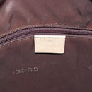 GUCCI Bamboo Hand Bag Leather 2way Beige Silver 001 1638 Auth ep13860-16
