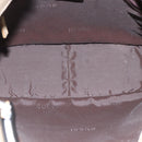 GUCCI Bamboo Hand Bag Leather 2way Beige Silver 001 1638 Auth ep13860-17