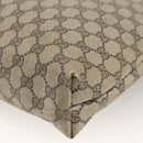 GUCCI GG Supreme Web Sherry Line Rucksack PVC Beige Gold Auth ep13861-12