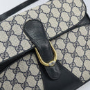 GUCCI GG Supreme Clutch Tas PVC Navy Goud 904 02 025 Auth ep13862-17