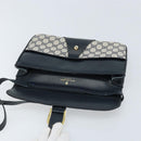 GUCCI GG Supreme Clutch Tas PVC Navy Goud 904 02 025 Auth ep13862-10