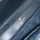 GUCCI GG Supreme Clutch Tas PVC Navy Goud 904 02 025 Auth ep13862-18