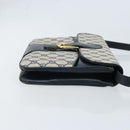 GUCCI GG Supreme Clutch Tas PVC Navy Goud 904 02 025 Auth ep13862-3