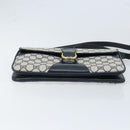 GUCCI GG Supreme Clutch Tas PVC Navy Goud 904 02 025 Auth ep13862-5