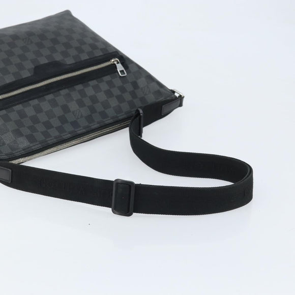LOUIS VUITTON Damier Graphite Mick MM Shoulder Bag N41106 LV Auth ep13865