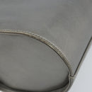 Salvatore Ferragamo Vala Hand Bag Leather Silver Auth ep13866-15