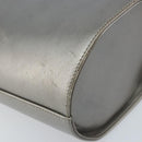 Salvatore Ferragamo Vala Hand Bag Leather Silver Auth ep13866-16
