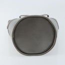Salvatore Ferragamo Vala Hand Bag Leather Silver Auth ep13866-5