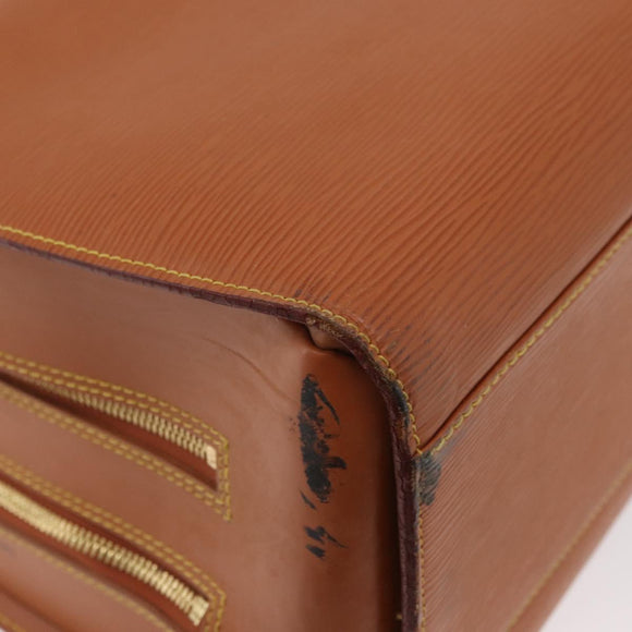LOUIS VUITTON Epi Sorbonne Hand Bag Zipangu Gold M54518 LV Auth ep13869