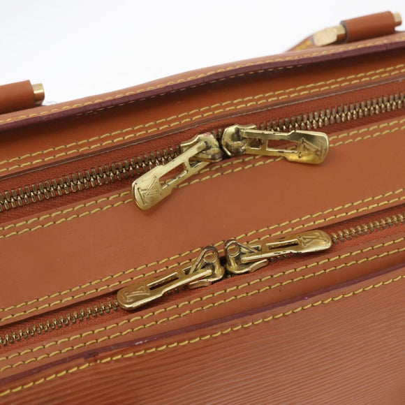 LOUIS VUITTON Epi Sorbonne Hand Bag Zipangu Gold M54518 LV Auth ep13869