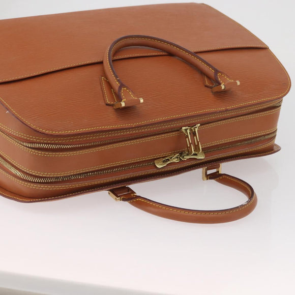 LOUIS VUITTON Epi Sorbonne Hand Bag Zipangu Gold M54518 LV Auth ep13869