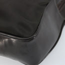 GUCCI Bamboo Hand Bag Nylon Brown Silver 000 2040 0538 Auth ep13874-9