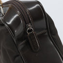 GUCCI Bamboo Hand Bag Nylon Brown Silver 000 2040 0538 Auth ep13874-10