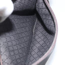 GUCCI Bamboo Hand Bag Nylon Brown Silver 000 2040 0538 Auth ep13874-23