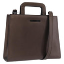GUCCI Hand Bag Leather 2way Brown 001 2020 1854 Auth ep13878-1