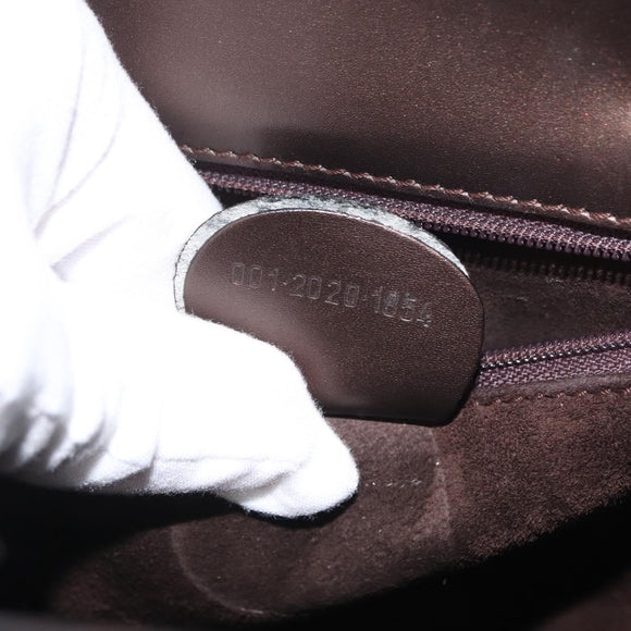 GUCCI Hand Bag Leather 2way Brown 001 2020 1854 Auth ep13878