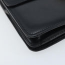 CELINE Hand Bag Leather Black Gold Auth ep13883-11