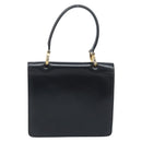 CELINE Hand Bag Leather Black Gold Auth ep13883-3