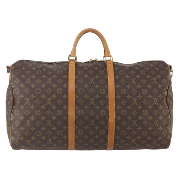 LOUIS VUITTON Monogram Keepall Bandouliere 60 Boston Bag M41412 LV Auth ep13887