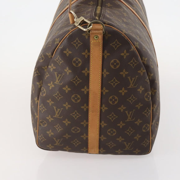 LOUIS VUITTON Monogram Keepall Bandouliere 60 Boston Bag M41412 LV Auth ep13887