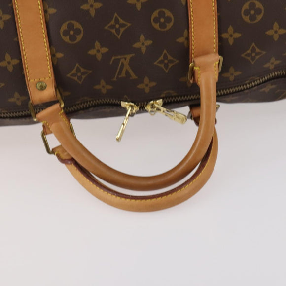 LOUIS VUITTON Monogram Keepall Bandouliere 60 Boston Bag M41412 LV Auth ep13887
