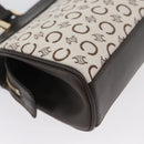 CELINE C Macadam Canvas Hand Bag White Gold Auth ep13890A-12