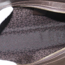 CELINE C Macadam Canvas Hand Bag White Gold Auth ep13890A-16
