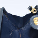 GUCCI Micro GG Supreme Shoulder Bag Navy Gold Auth ep13891-18