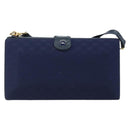 GUCCI Micro GG Supreme Shoulder Bag Navy Gold Auth ep13891-3