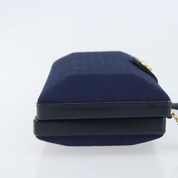 GUCCI Micro GG Supreme Shoulder Bag Navy Gold Auth ep13891