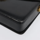 GUCCI Hand Bag Leather Black Gold Auth ep13892-16