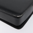 GUCCI Hand Bag Leather Black Gold Auth ep13892-18
