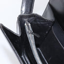 GUCCI Hand Bag Leather Black Gold Auth ep13892-27