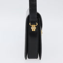 GUCCI Hand Bag Leather Black Gold Auth ep13892-5