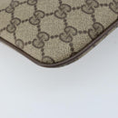 GUCCI GG Supreme Web Sherry Line Bag PVC Beige Gold 904 02 047 Auth ep13893-17