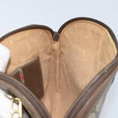 GUCCI GG Supreme Web Sherry Line Bag PVC Beige Gold 904 02 047 Auth ep13893-20