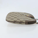 GUCCI GG Supreme Web Sherry Line Bag PVC Beige Gold 904 02 047 Auth ep13893-3