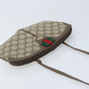 GUCCI GG Supreme Web Sherry Line Bag PVC Beige Gold 904 02 047 Auth ep13893-6
