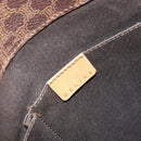 CELINE Macadam Canvas Hand Bag PVC Leather Brown Gold Auth ep13894A-10