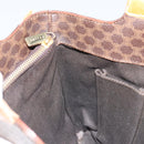 CELINE Macadam Canvas Hand Bag PVC Leather Brown Gold Auth ep13894A-18