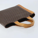 CELINE Macadam Canvas Hand Bag PVC Leather Brown Gold Auth ep13894A-6