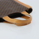 CELINE Macadam Canvas Hand Bag PVC Leather Brown Gold Auth ep13894A-7