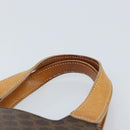 CELINE Macadam Canvas Hand Bag PVC Leather Brown Gold Auth ep13894A-8