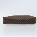 CELINE Macadam Canvas Hand Bag PVC Leather Brown Gold Auth ep13894A-5