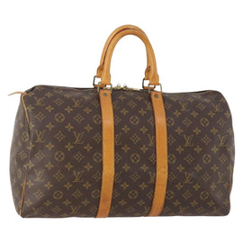 LOUIS VUITTON Monogram Keepall 45 Boston Bag M41428 LV Auth ep13895