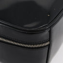 GUCCI Bamboo Hand Bag Patent leather Black Silver 000 270 0323 Auth ep13896-8