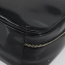 GUCCI Bamboo Hand Bag Patent leather Black Silver 000 270 0323 Auth ep13896-15