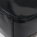 GUCCI Bamboo Hand Bag Patent leather Black Silver 000 270 0323 Auth ep13896-17