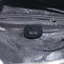 GUCCI Bamboo Hand Bag Patent leather Black Silver 000 270 0323 Auth ep13896-19
